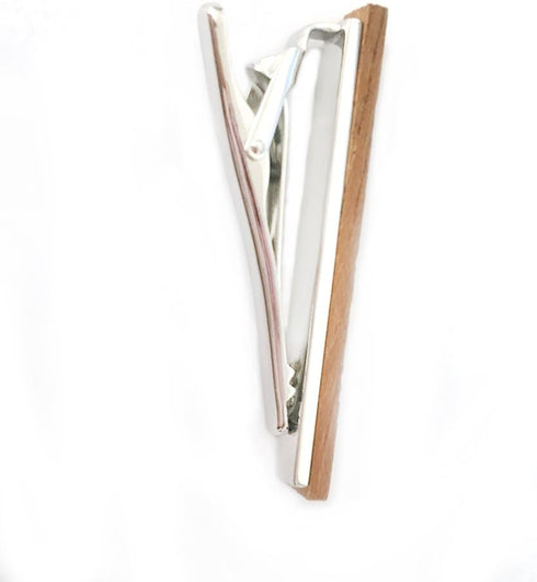 Smart Men's Wood Tie Clip Natural Tie Bar 2.1 Inch in Gift Box...