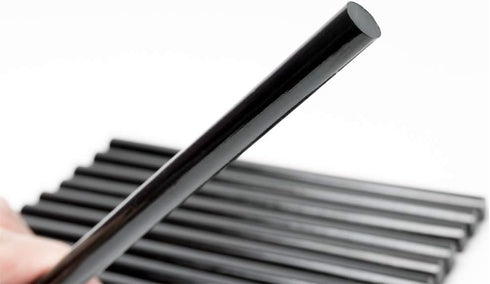 Black Hot Melt Glue Gun Stick Strips Baffo 20 Pcs 7.87'' Long 0.28'' Dia High Adhesive Hot Glue Sticks for Car Audio DIY Art Craft Home Office Pro...