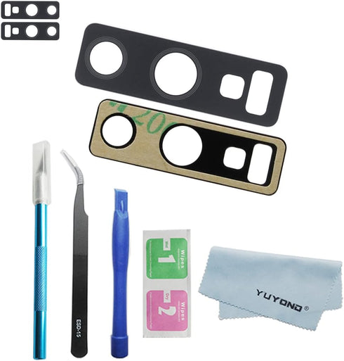 2pcs OEM Back Rear Camera Glass Lens Replacement for Samsung Galaxy Note 9 (All Carriers) with Adhesive Preinstalled with Repair Tools (Black)...