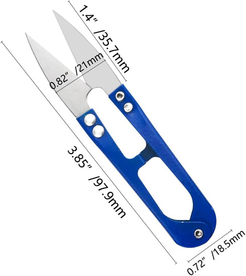 XINGYHENG 24Pcs Sewing Scissors U shaped Small Snips Clippers Trimming Nipper Embroidery Clippers Cutter Mini Cutting thread Cross Stitch Scissors...