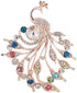 Comelyjewel Brooch Pin Women's Peacock Color Rhinestones Breastpin for Wedding/Banquet/Bouquet...