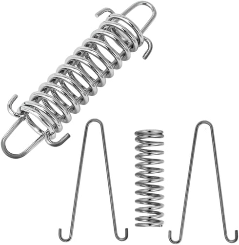 Dog Leash Metal Shock Absorbing Spring Buckle Sun Shade Spring Heavy Duty Steel Tent Rope Fixed Buckle Tensioner for Outdoor Camping Dog Training,...