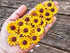 Sunflowers Heads Mulberry Paper Flower Yellow Sunflower with Brown Centre Miniature Flowers DIY Crafts Projects Scrapbooking Embellishments Weddin...