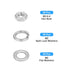 Hex Nuts Assortment Kit (M2-0.4 Hex Nuts with M2 Flat Washers & Split Lock Washers) 150Pcs, 304 Stainless Steel Hexagon Nut Hardware Kit...