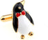 Penguin with Bow Tie Formal Pair of Cufflinks in a Presentation Gift Box & Polishing Cloth...
