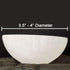 Selenite Bowl 3.5 to 4", Great for Altar use, Ritual use, Incense Burner, smudging Bowl, Decoration Bowl, offering Bowl - New Age Imports, Inc. (S...