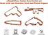 Caliber Gourmet Cookie Cutter Mold Set - Gun Shaped, Rifle, Bullet, Revolver, Cutters - Funny Military Theme for Adults, Kids, Kitchen Supply, Chr...