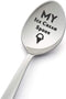 My ice Cream Spoon-Funny 8 Inch Stainless Steel Spoon for Ice Cream Lovers- Engraved Spoon for Gift-Birthday Gift- Crafted by LYF Collection...