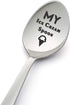 My ice Cream Spoon-Funny 8 Inch Stainless Steel Spoon for Ice Cream Lovers- Engraved Spoon for Gift-Birthday Gift- Crafted by LYF Collection...