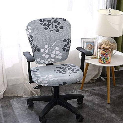 Office Computer Chair Covers, Split Stretchable Seat Cover Removable & Washable Rotating Chair Protective Slipcover...