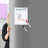 Dry Erase Whiteboard Stickers, Reusable Thicken White Board Sheet for Fridge & Wall (All Smooth Surface) 12''×8'' Small White Board for Kitchen/Of...