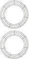 14 Inch Metal Wire Wreath Green Christmas Round Wire Frame Form Hanger Green 14 Inch Pack of 2...