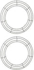 14 Inch Metal Wire Wreath Green Christmas Round Wire Frame Form Hanger Green 14 Inch Pack of 2...