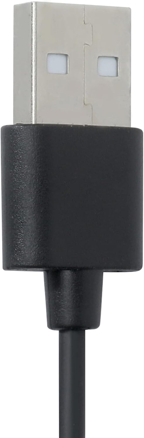 3.5mm Male AUX Audio Jack Cable to USB 2.0 Adapter Cord Wireless Bluetooth Headphones, Rechargeable Earmuff, Replacement Charging Cable, Black...
