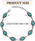Nicute Boho Turquoise Anklet Silver Vintage Ankle Summer Beach Adjustable Foot Jewelry for Women...
