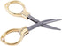 Portable Scissor Keychain Small Mini Folding Scissors Stainless Steel Cutter with Keyring Hole Glassess Shaped Scissors for Travel/School/Office/C...