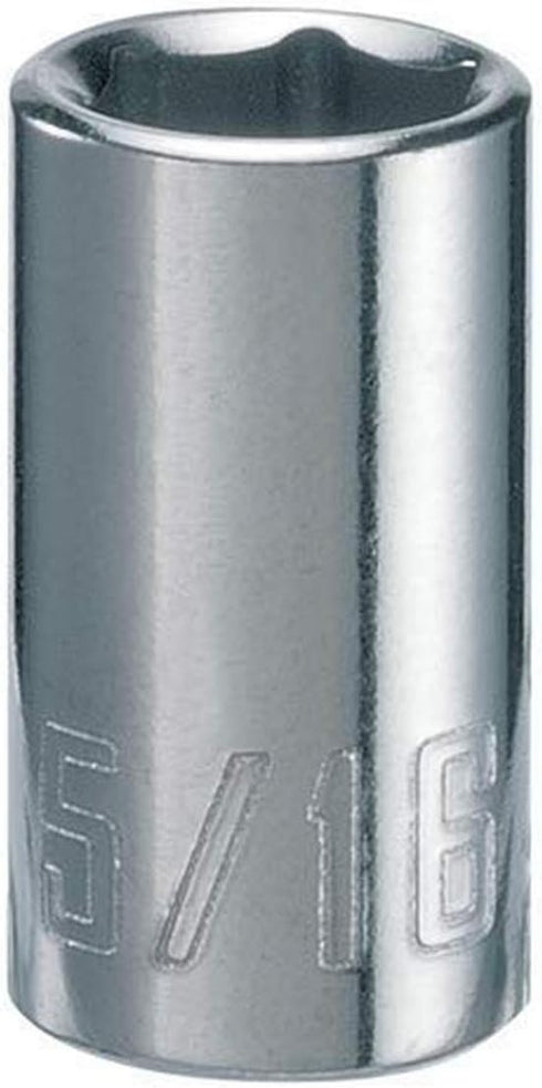 CRAFTSMAN Shallow Socket, SAE, 1/4-Inch Drive, 5/16-Inch, 6-Point (CMMT43495)...