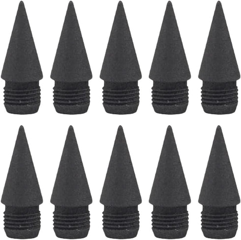 Replaceable Tips 10pcs Inkless Forever Pencil Refills Infinite Pencil Replaceable Graphite Nib Everlasting Pencils Replacement Head for Writing Dr...