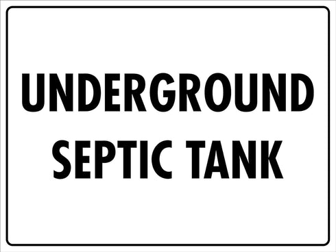 Underground Septic Tank Sign Metal Tin Sign 8x12 Inches Caution Danger Safety Security Warning Notice Signs...