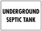 Underground Septic Tank Sign Metal Tin Sign 8x12 Inches Caution Danger Safety Security Warning Notice Signs...