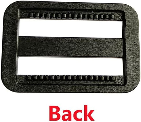 20 Pcs 1-1/2 Inch Plastic Triglides Slides for Webbing, Fasteners Strap and Backpack (38mm, Black)...