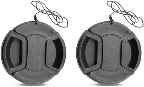 Z50 Lens Cap 46mm Compatible for Nikon Z50 w/NIKKOR Z DX 16-50mm, Compatible for Panasonic Lumix G Vario 14-42mm Lens, 2 Packs...