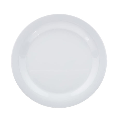 Amazon Basics Melamine (Plastic) Plate, 6 Piece Set, 10.5 in, White (Previously AmazonCommercial brand)...