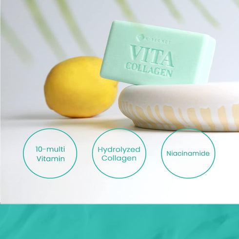 KSECRET Vita Collagen Whitening Bar, 110g / 3.88oz. | Korean Skincare | Brightening Facial Cleanser, Dark Spot Corrector, Even Tone Cleansing Soap...