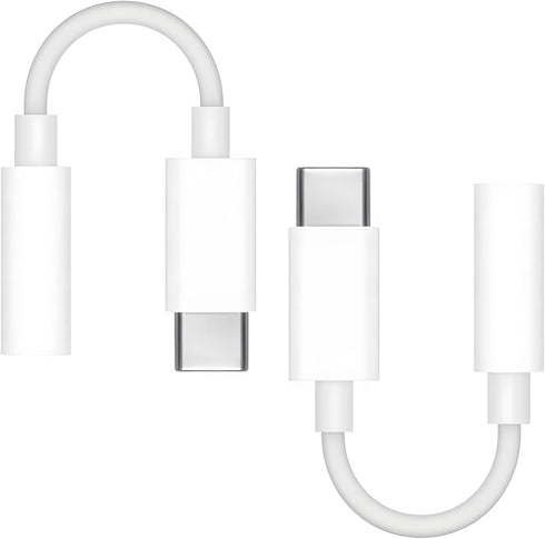 USB C to 3.5 mm Female Headphone Jack Adapter for Apple iPhone 15, iPad Pro, Google Pixel 6 5 XL, Samsung Galaxy S23 S22 Note 20, Sony HTC and Mor...