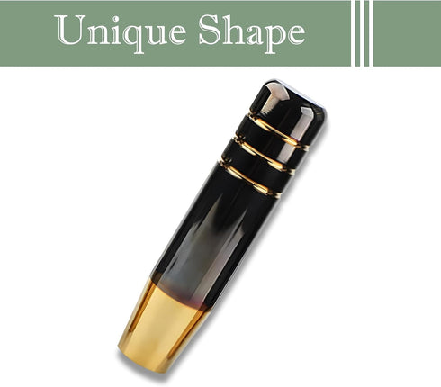 1 PC Car Gear Shift Head, 5.11" Alloy Anti-Slip Gear Shift Knob with M8/M10/M12 Adapter, Modified Decorative Accessories, for Most Automatic Manua...