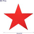 MECCANIXITY Star Cutouts Paper Five Star Confetti Cutouts for Birthday Party Classroom Wedding Bulletin Board Wall Decorations 5.9 Inches,(Red) Pa...