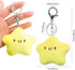 ZORZA 2Pcs Cute Plush Star Keychain Kawaii Star Pendant Keyring with Squeaky Sound Charming Plush Keyring for Backpacks Handbags Purses Fashionabl...