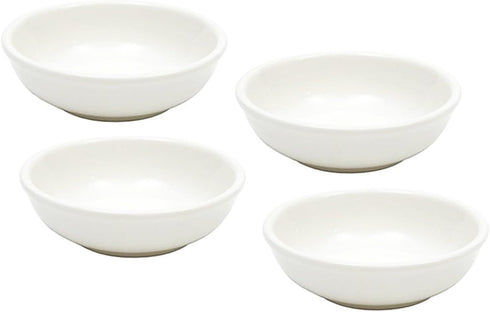 Happy Sales HSSD-RDWHT4, Sauce Dish White Ceramic Round 4 pc...