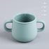 BLUE GINKGO Silicone Toddler Cups - Open Cup for Baby with Handles | Made in Korea | 8oz Training Open Cups for Toddlers 1-3 (Green)...