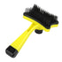 GLOGLOW Pet Grooming Brush, Self Cleaning Slicker Brush Short and Long Hair Shedding Brush for Dogs Cats Gently Removes Loose Undercoat(Yellow) Ha...