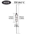 Tnisesm 10 Pcs 184 C Metal Thermal Cutoffs Thermal Fuse 10A 250V with Non-Insulated Butt Connectors(22-18 AWG) for Motor Transformer Electric Indu...