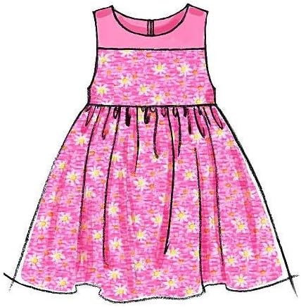 McCall's Patterns M6015 Infants' Lined Dresses, Panties and Headband...