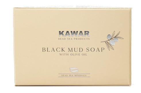 Dead Sea Black Mud Soap with Shea Butter & Olive Oil - Relief for Acne, Psoriasis & Eczema - Moisturizing Vegan Bar for Men & Women - For Oily to ...