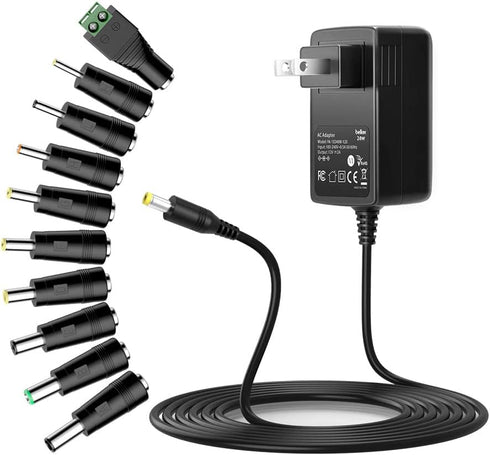 Belker 12V 2A 1.5A AC Adapter Charger Power Adapter Supply for 12 volt Electronics - 2000mA Max....