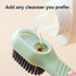 2 in 1 Multifunction Cleaning Brush with hooks, Multifunctional Liquid Shoe Brush, 2024 Newest Cleaning Brush with Soap Dispenser, Injectable Mult...