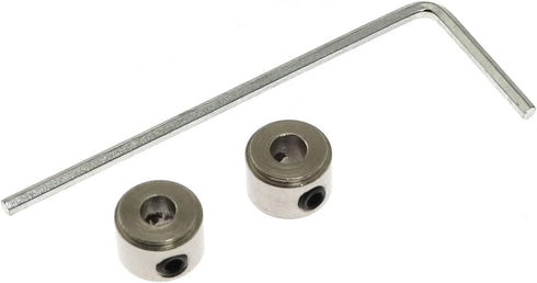Maxmoral 30PCS 1/8'' Plated Landing Gear Stopper Set Wheel Collar 8x3.1mm / 0.3''x 0.12'' Remote Control Aircraft Replacement RC Airplane Model Ai...