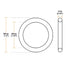 10pcs Nitrile Rubber O-Rings 38mm OD 36mm ID 1mm Width,Metric Nitrile Rubber Sealing Gasket for Automotive Machine Plumbing...