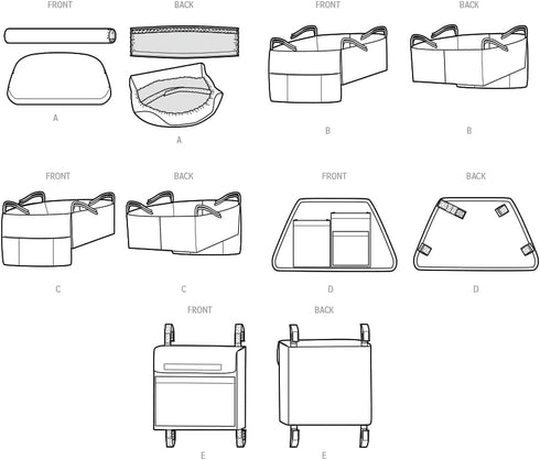 Simplicity Wheeled Walker Accessories Sewing Pattern Kit, Code S9725, One Size, Multicolor...