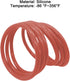 50PCS O-Ring Replacement, OEM#11105 Vehicle Oil Drain Plugs, Nitrile Rubber Automobile Transmission Engine Gasoline Sealing Gasket Rings, Universa...