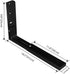 Microwave Wall Mount Brackets, Foldable Arm Adjustable Extensible Wall Hanging Microwave Brackets Oven Stand Shelf Rack Load 100 lb (Black)...