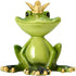 Holibanna Outdoor Statues - Frog Statue Collectible Frogs Toad Toads Royalty Fairy Tale Sculpture Garden Frog Figurine Sculpture Figure Green Frog...