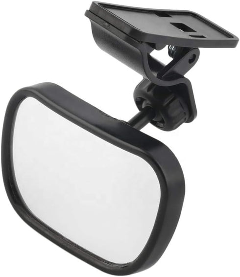 Baby Rear View Car Mirror - Wide View for Better Viability - Shatter-Resistant Seat Safety for Infants, Children, or Toddlers - Suction or Clip-On...
