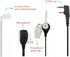 Walkie Talkies Earpieces(2 Packs) with Mic 2 Pin Covert Air Acoustic Tube Headset for Baofeng UV-5R BF-888S BF-F8HP Retevis H-777 Kenwood Pxton Pu...