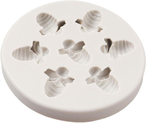 Bumble Bee Silicone Mold Bee Fondant Molds For Cake Decoration Chocolate Cupcake Topper Sugar Craft Candy Polymer Clay Gum Paste...