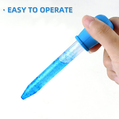 20 Pack Plastic Pipettes Droppers 5ML Clear Silicone Liquid Dropper with Bulb Tip Clean Brush Eye Droppers for Candy Mold Gummy Making Kitchen Oil...